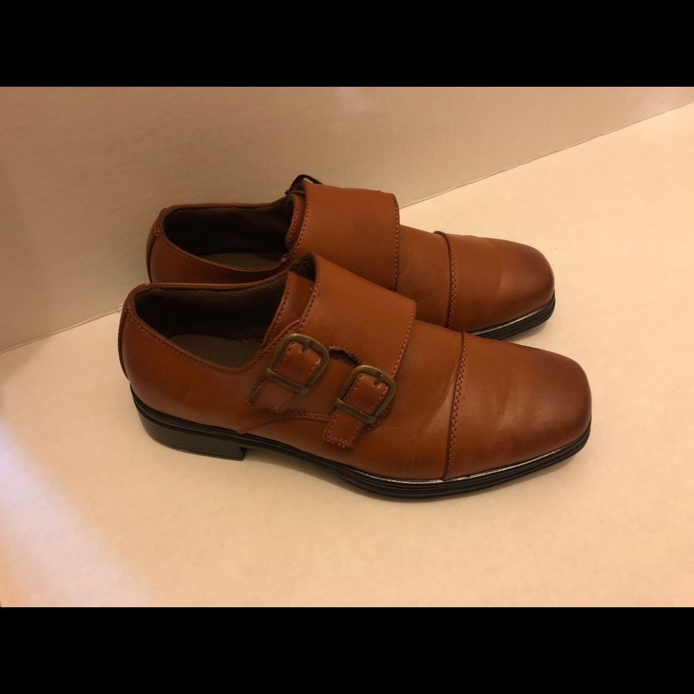Boys brown dress shoes